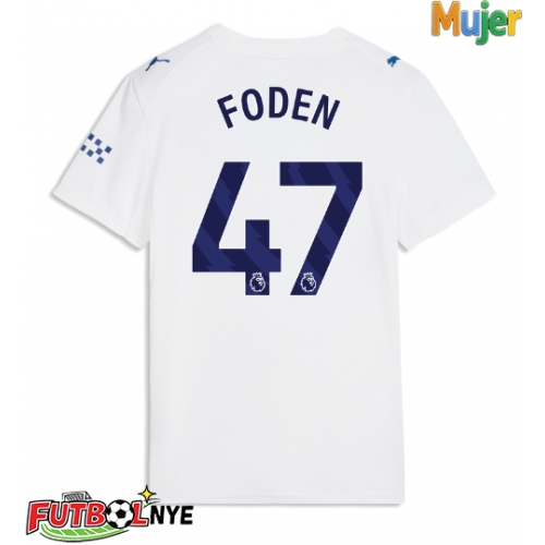 Camiseta Manchester City Phil Foden #47 Tercera Equipación para mujer 2026-27 manga corta